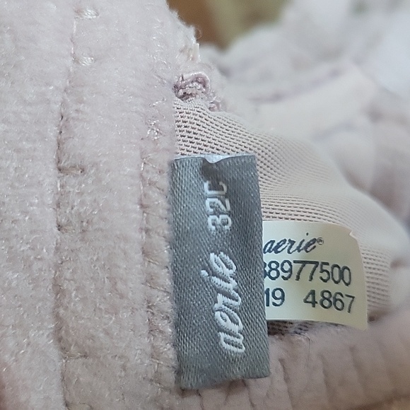 Aerie Real Happy Plunge Lace Push Up Bra 32C - Picture 9 of 10